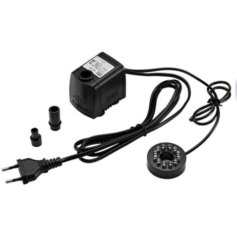 Pompe Submersible Electrique Fontaine Pompe à Eau 12 Lumière LED pour Aquarium, mini Water Pump (1/5)