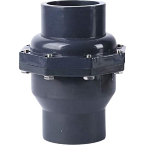 Clapet anti-retour à battant en PVC à double raccordement pour conduite sous pression métrique (DN20 Φ25mm) (1/5)
