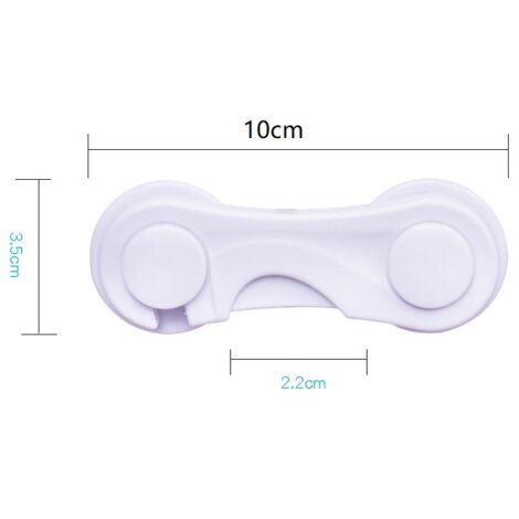 Sécurité Bébé 12 Pièces - Verrous Placard, Tiroir, Réfrigérateur, Fenêtre - Sans Perçage, Facile à Installer (Blanc)