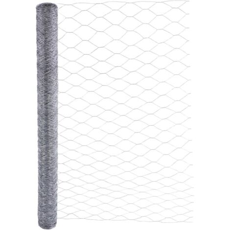 Treillis Hexagonal  Grillage Clôture pour Poulailler Lapin Enclos Parc Jardin  Fils de Fer 0,7 mm galvanisé, Maille 50mm (50cm x 50m) (1/5)