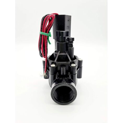 Électrovanne d'arrosage 1" 9 V avec régulateur de débit 100 DVF. Fonctionne avec programmateurs à batterie de n'importe quelle marque. Rain Bird Company