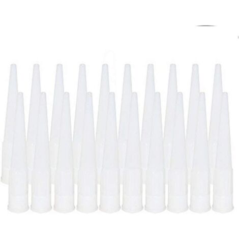 20 Pièces Cartouche Douilles Silicone Douilles embouts de Remplacement en Silicone Pointes Cartouche Cartouche Buses Buses(Diamètre intérieur de l'interface : 15 mm) (1/5)