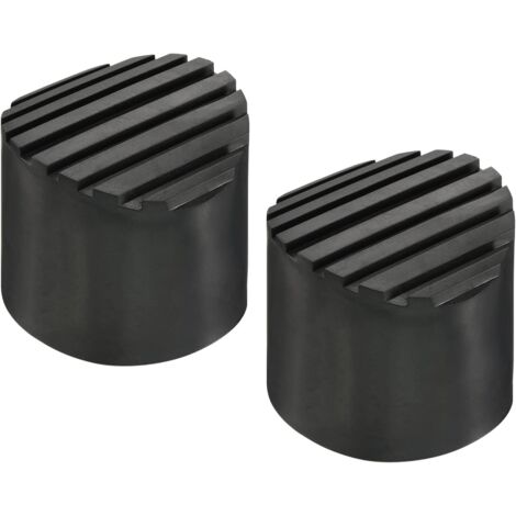 2Pcs Coussin, Antidérapant Caoutchouc, Protection Sol, Échelle Télescopique, Noir (1/5)