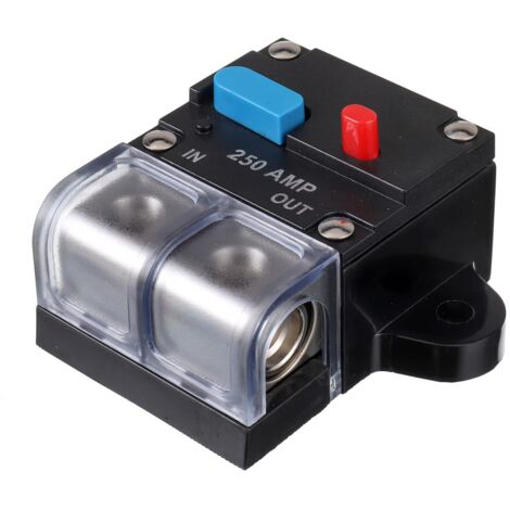 1 Disjoncteur 250A, Réinitialisation Manuelle, Protection Audio Voiture, 12-24V DC (1/5)