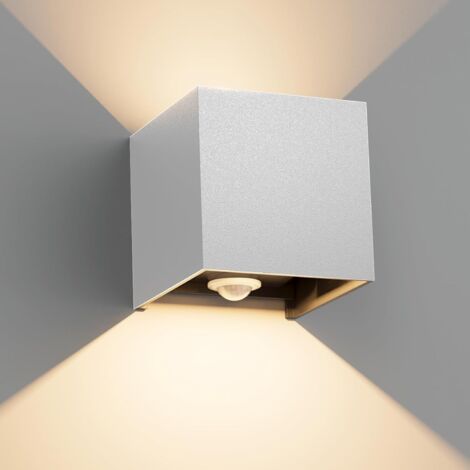 1 Applique Murale Détecteur De Mouvement Aluminium IP65 Angle Réglable Extérieur Intérieur (1/5)