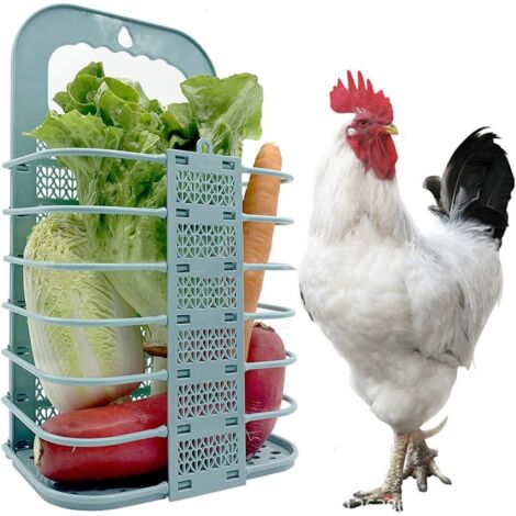 Mangeoires de Poulet Accessoires de Poulailler Pliant Mangeoire de Fruits Suspendus pour Poules Poulets de Compagnie (1/5)