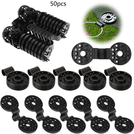 Clip Spécial avec œillet Ombrage Filet Clips, 50 Pièces Clip De Tissu D'ombrage De Fixation Clip De Fixation pour Filet De Pare-Soleil, pour Filet D'ombrage Accessoires Toile De Clôture (1/5)