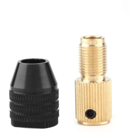 Mini Mandrin Auto-serrant, Mini Mandrin de Perceuse à Perceuse Électrique Capacité de Serrage 0,3 à 3,4 mm (2MM Trou), Accessoires de Mini Perceuse Électrique Collet, pour Arbre de Moteur (1/5)