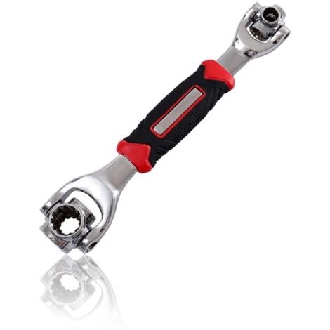 Clé Universelle 48-en-1,Insulated Ratcheting Box Wrench,Clé Multifonctionnelle,Rotation de 360 Degrés,Tigre Clé à Douille (1/5)