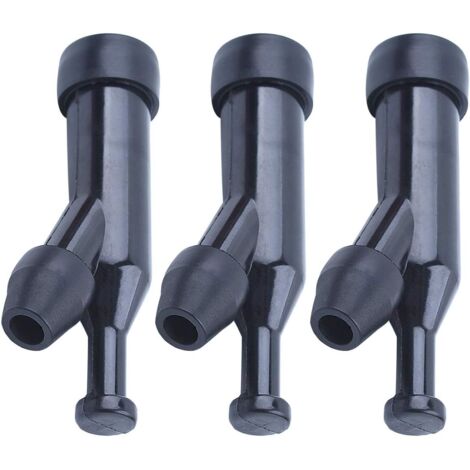 Lot de 3 Capuchons de Bougie d'allumage pour Honda GX160 GX390 GX120 GX240 GX270 GX340, Soufflet de Bougie d'allumage Résistance Pièces de Rechange Professionnelles (1/4)