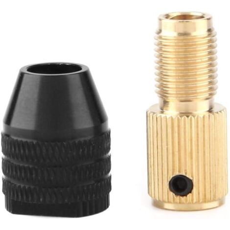 Mini Mandrin Auto-serrant, Mini Mandrin de Perceuse à Perceuse Électrique Capacité de Serrage 0,3 à 3,4 mm (2MM Trou), Accessoires de Mini Perceuse Électrique Collet, pour Arbre de Moteur (1/5)