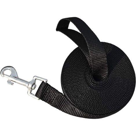 Longe pour Chien 5m Noir, Laisse de Dressage pour Chien, Laisse Longue pour Chien de Petites à Grandes Taille (1/5)
