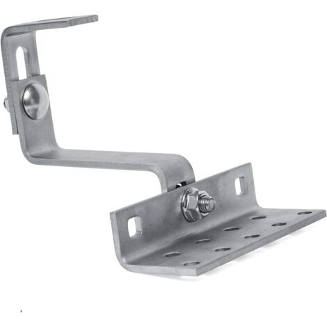 1 Crochet De Toit Photovoltaïque, 3 Positions, Acier Inoxydable 1.4016, Pour Panneau Solaire PV, Vis Et Écrous Inclus (1/5)