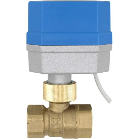 1 Vanne Sphérique Motorisée 2 Voies 220V DN15 1/2 Pouce Pour Chauffage (1/3)