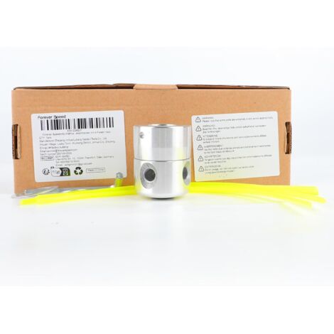 1 Tête De Coupe Aluminium, Fils Nylon 2,4-3 Mm, Disques 8 Et 10 Mm, Pour Débroussailleuse Jardin (1/5)
