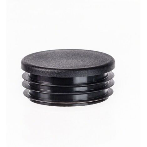 5 Bouchon, Noir, 30 mm, Polyéthylène, Pour Tube Rond, Jardin (1/5)