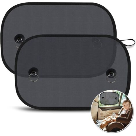 Pare Soleil Voiture Bébé, Pare-Soleil Fenêtre de Voiture pour Enfant, Filet De Protection Solaire pour Voiture, Protection UV/Chaleur, Sac de Rangement fourni, 50 x 30cm (2 pièces) (1/5)