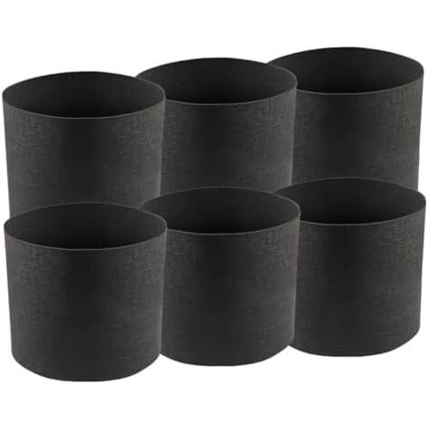 Lot de 6 sacs plantation, 3,8 l, avec tuteur, en tissu, pot à tomates, fraises, panier plantation (1 gallon) 6pcs 1 Gallon - (1/5)