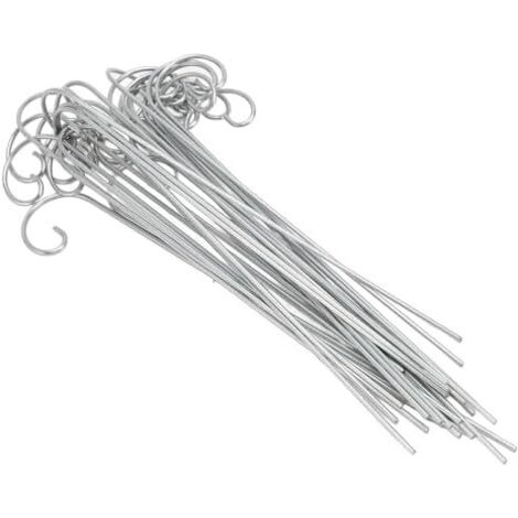 30 Pièces Crochets d'étiquette de Plante, Signe Plante Jardin, Marqueurs Jardin en Acier Inoxydable Piquet pour Fleurs, Pots, Plantes -