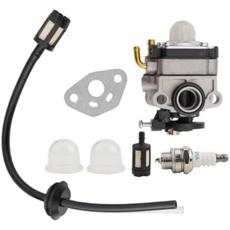 Kit de remplacement carburateur pour débroussailleuse 1E34F 25CC H129-1C1 avec joint d'étanchéité conduite carburant Primer Ampoule Filtre Pièces Accessoires -