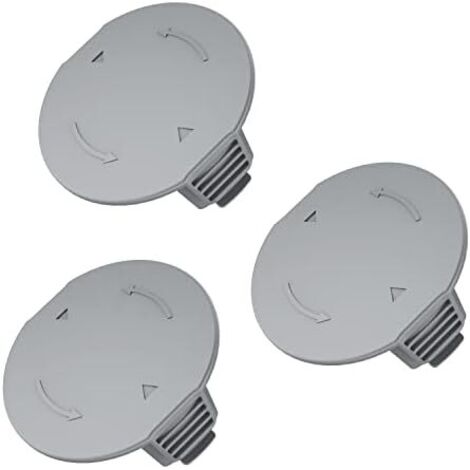 Lot de 3 capuchons rechange pour bobine débroussailleuse compatibles avec Bosch UniversalGrassCut 18, Universal GrassCut 18v-26, 18v-260 - (1/5)