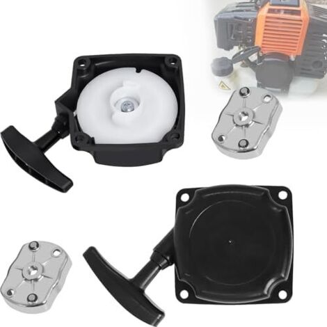 Lot de 2 Lanceur à Rappel avec Plaque Cliquet pour Moteurs 33cc 43cc 47cc 49cc 50cc, Démarreur Tirer Remplacement Débroussailleuse, Coupe-Bordure, Pocket Bike, Mini Moto, Scooter - (1/5)