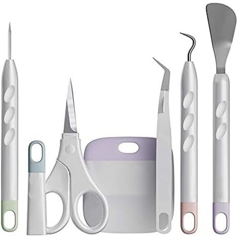 Lot de 6 Outils découpe en Vinyle pour Traceur Vinyle, découpage des grilles Silhouette, HTV, Cameos, Inscriptions Simple. - (1/5)
