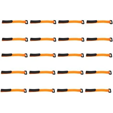 sangle à crochets et boucles avec boucle, attaches de câble en plastique Nylon Durable boucle pour (20 200mm) - 20200mm (1/5)