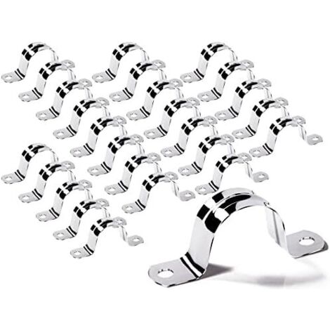 32MM Bride de Fixation 25 Pièces Collier Serrage Tuyau 304 Acier Inoxydable U Pour Tube 32 Mm - (1/5)