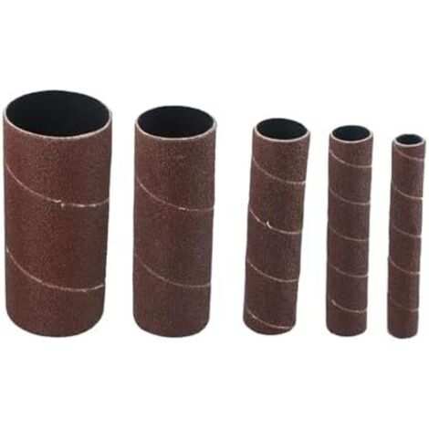 Lot de 5 manchons ponçage pour ponceuse oscillante, 11,4 cm, grain 80/150/240, papier abrasif en oxyde d'aluminium le travail du bois, polissage métal -