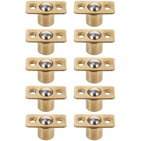 Lot de 10 Loquets à Bille en Cuivre 95 MM pour Porte Meuble Loquet Ressort Placard Accessoires Quincaillerie D’Armoire Portes Latérales et Tiroirs - (1/5)