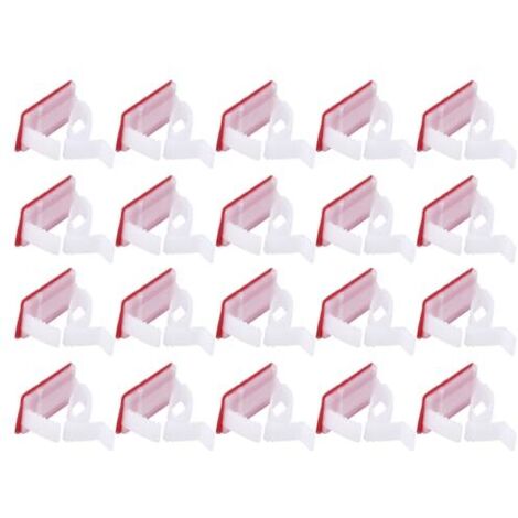 100pièces Clip Câbles Auto-adhésif Ajustable pour Bureau Maison PC Tv Blanc Serrage Rangement de Fils Électriques et Données - (1/5)