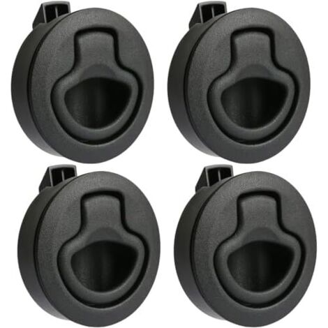 Lot de 4 serrures Push Lock pour camping-car, serrure à clapet, meuble, trappe d'accès, hublot ras, casier, ascenseur tiroir, camping-car - (1/5)