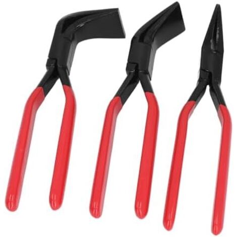 Pinces à Cintrer les Métaux, Robustes, Droites, 45 °, 90 pour Aplatir la Tôle, Ensemble de 3 Pièces Amateurs Bricolage, en Acier Haute Teneur Carbone - (1/5)