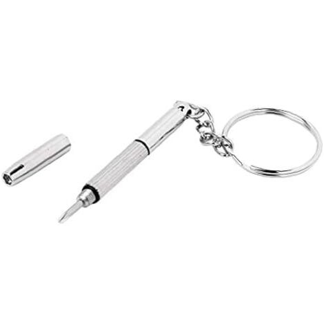 Mini Tournevis Jeu D'outils De Réparation Keyring Sunglass Portable Kit Précision avec Porte-clés pour Montres Lunettes Téléphone Cellulaire - (1/5)