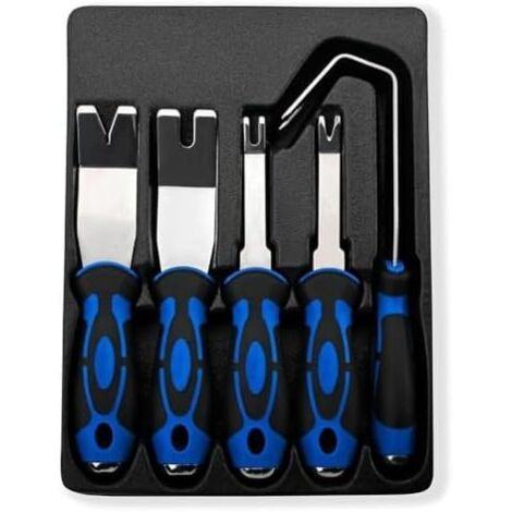 Outil de retrait clips garniture intérieure portière voiture avec tête tournevis, fixation et extracteur clous pour panneau automobile, bande d'étanchéité, réparation pneus (22 - (1/5)