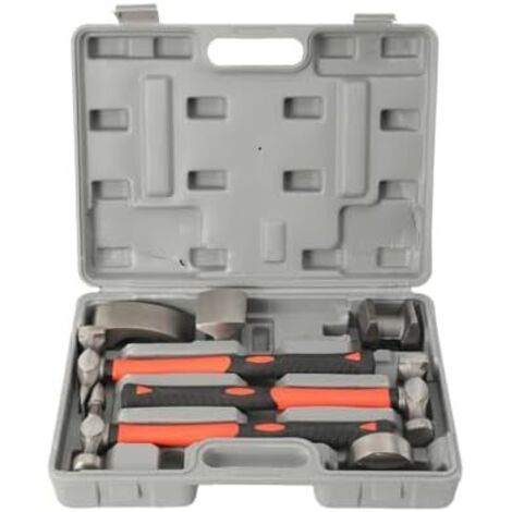 Kit de débosselage carosserie 7 pièces, Marteau Carrossier, Marteaux et tas pour carrossier, Réparation Carrosserie Automobile, réparations carrosserie automobile -
