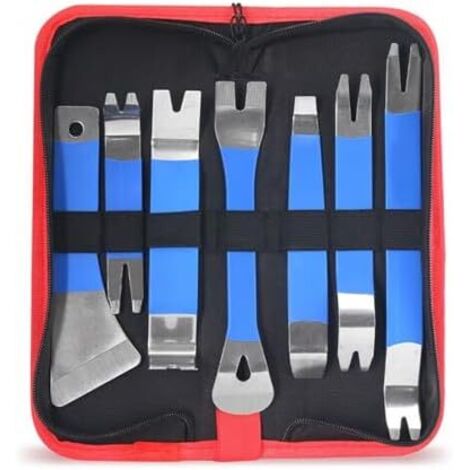 Outil de démontage garniture, kit levier anti-rayures en nylon authentique, 13 x 2,7 cm, design ergonomique, extracteur panneau intérieur pour automobile, rembourrage, audio, fenêtre, travail - (1/5)