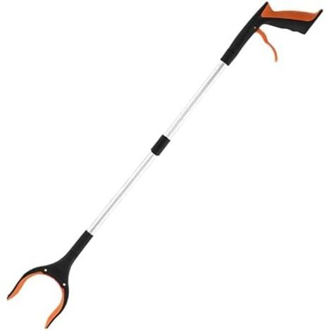 Pince de préhension pliable pour personnes âgées - Outil 33 pouces léger ramasser les ordures, objets et plus encore Orange (1/5)