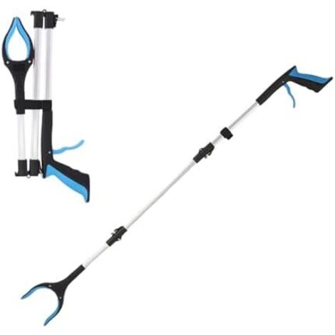 Outil de ramassage déchets Pince à litière Bâtons serpents, bras préhension robuste, aide la mobilité pour personnes âgées, handicapées, jardin Bleu - (1/5)