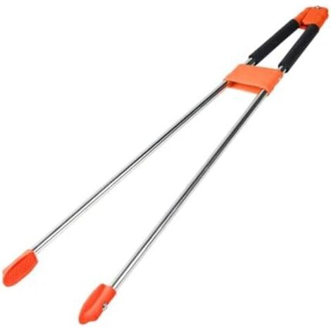 Reacher Grabber Outil Collecteur Déchets Pince Griffe Serrage Fonction Ergonomique Adaptée à Nettoyage Extérieur Enfants Adultes Collecte Feuilles, Rouge Noir - (1/5)