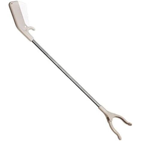 Pince Ramasse-déchets Ergonomique Outil de Préhension Grabber Rétractable Crochet Multifonction En Acier Inoxydable pour Collecter Déchets Vêtements B, 60cm - (1/5)