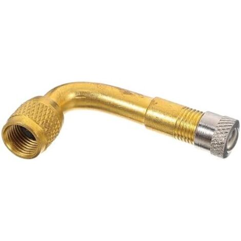 Rallonge de Valve en Laiton à 90 Degrés pour Moto et Voiture, Adaptateur d'Extension Coude Pneus Tubeless, Compatible Outils Gonflage Accessoires Vélo - (1/5)