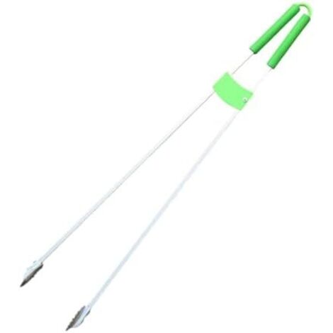 Pince Ramasse-déchets Tige de Ramassage Longue Portée Outil Préhension Ergonomique Attrape-litière Polyvalente Aluminium Utilisable Par, Pointe Fer - (1/5)