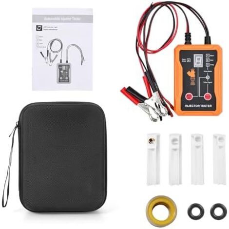 Testeur et Nettoyant d'injecteur de Carburant, 8 Modes d'impulsion, Nettoyeur 'écran LCD avec 4 Adaptateurs Protection Contre Les Courts-Circuits, Idéal pour Véhicules à WHITE - (1/5)