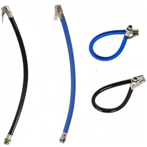 2 pcs Tuyau de Gonflage Pneu Adaptateur Rallonge Valve Moto Vélo Extension Pompe Voiture Tube gonflage des Pneus pour Tous Les avec Valves Standard - (1/5)