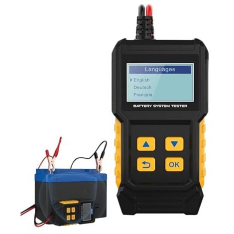 Testeur de Charge Batterie - Contrôleur pour Auto,Chargeur Intelligent Compact Vérificateur Tension Moto Bateau Circuit RV (1/5)