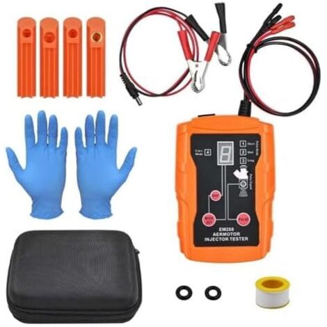 Testeur d'injecteur de carburant, 8 modes d'impulsion, testeur avec adaptateur 4 tailles - (1/4)