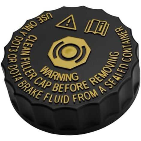 Bouchon de Réservoir Liquide Frein pour Citroën Peugeot 206, 207, 307, 308, 408, 508, C2, C3-XR, C4, C5, 2008, 3008, 301 Protection Anti-Poussière Optimale (OE:1613328880) -