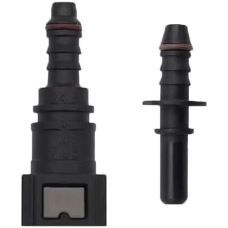 2 Pcs Connecteur de Tuyau Carburant Voiture, Voiture Conduite Libération Rapide Mâle Connecteur, 55,5mmx23,5mm, Noir, 7,89-ID8 - (1/5)